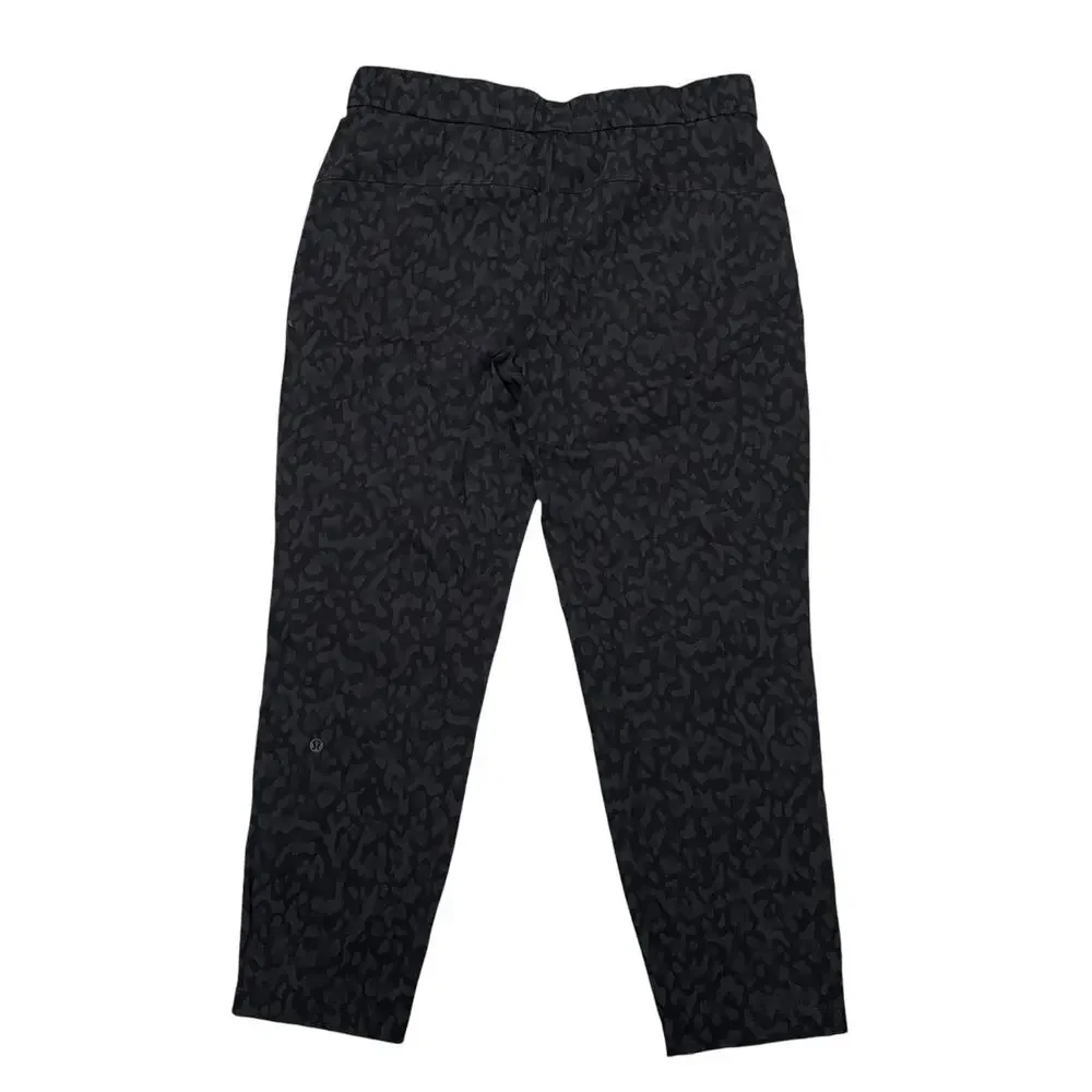 Lululemon On the Fly 7/8 Pants Formation Camo Gray Black W5CITS Gym Size 10